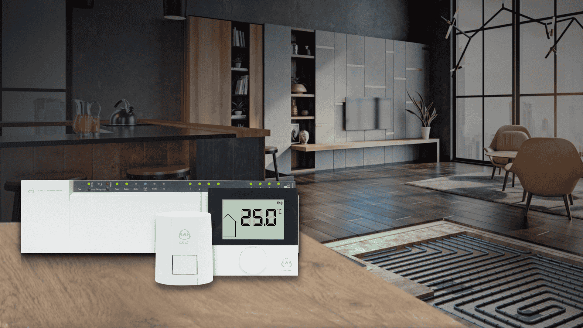 KAN-therm - Smart & Basic+- Raumtemperaturregelung - Zum Heizen und Kühlen