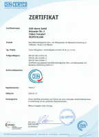 DIN Zertifikat Tacker Rollsystem/Verbundplatte mit Rohr PE-XC 17 x 2 mm
