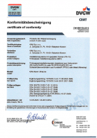 DVGW Zertifikat SYSTEM KAN-therm ultraLINE