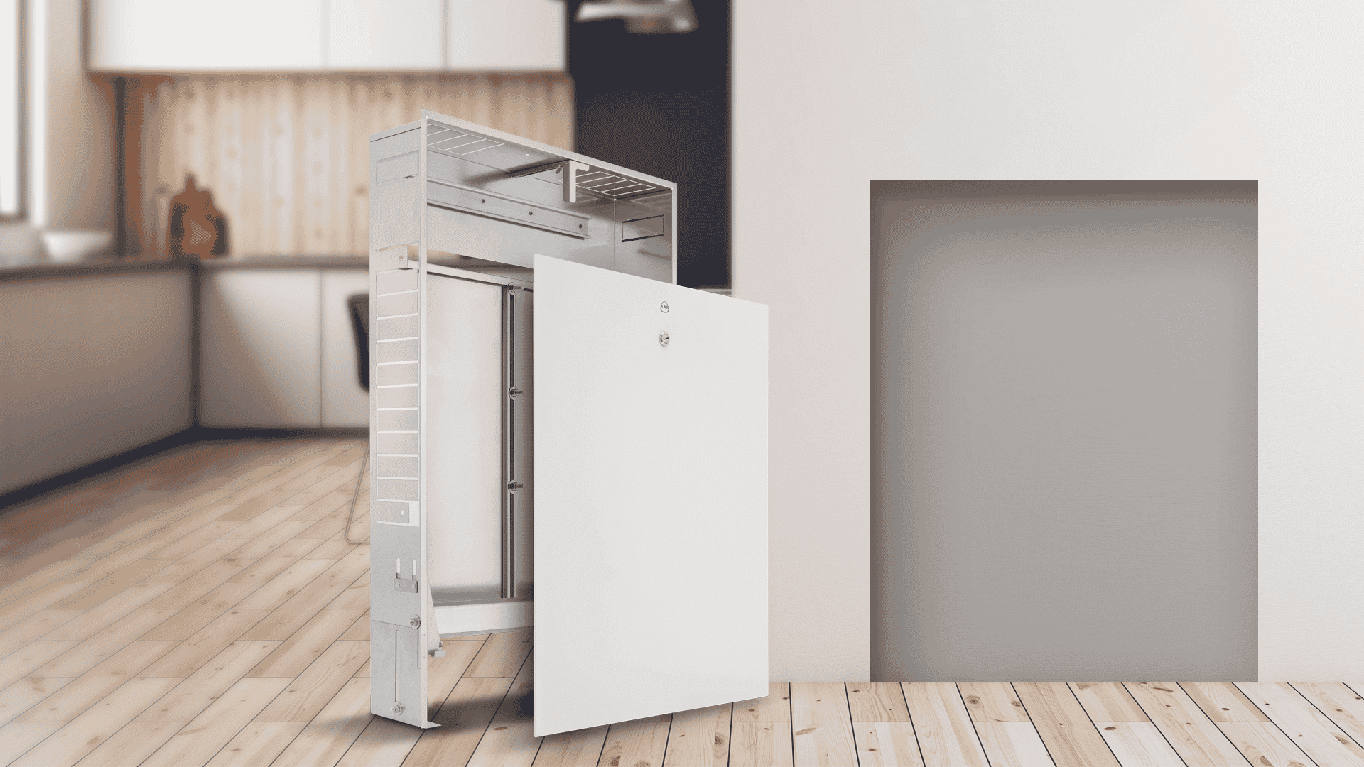 KAN-therm – Slim- und Slim+- Installationsschränke - Eine breite Größenpalette von Installationsschränken für die Flächenheizungsverteiler